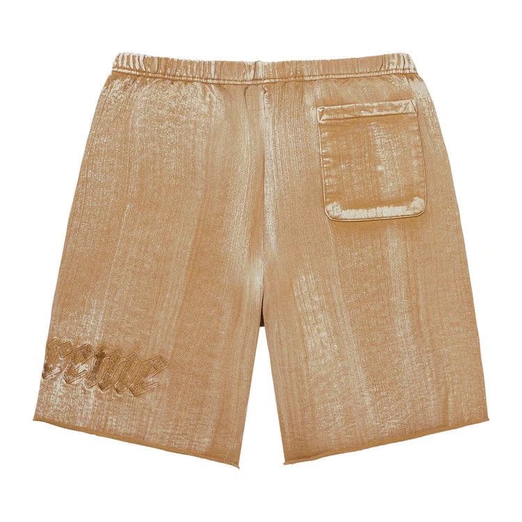 Supreme Brush Stroke Sweatshort Dark Tan