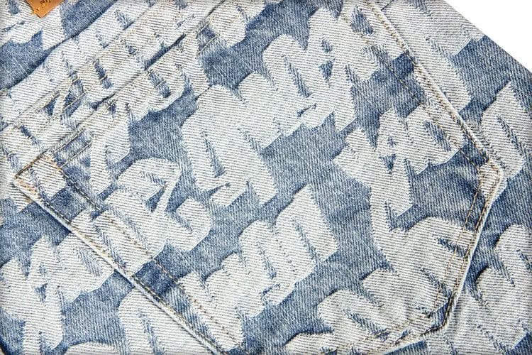 Supreme Fat Tip Jacquard Regular Jean Blue
