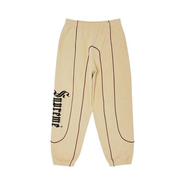 Supreme Curve Piping Sweatpant Natural