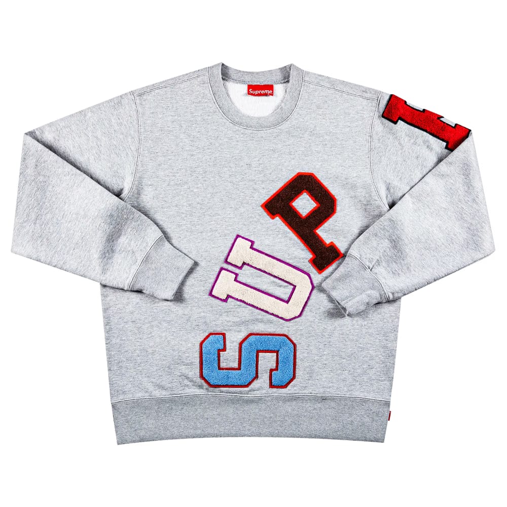 Supreme Big Arc Crewneck Heather Grey