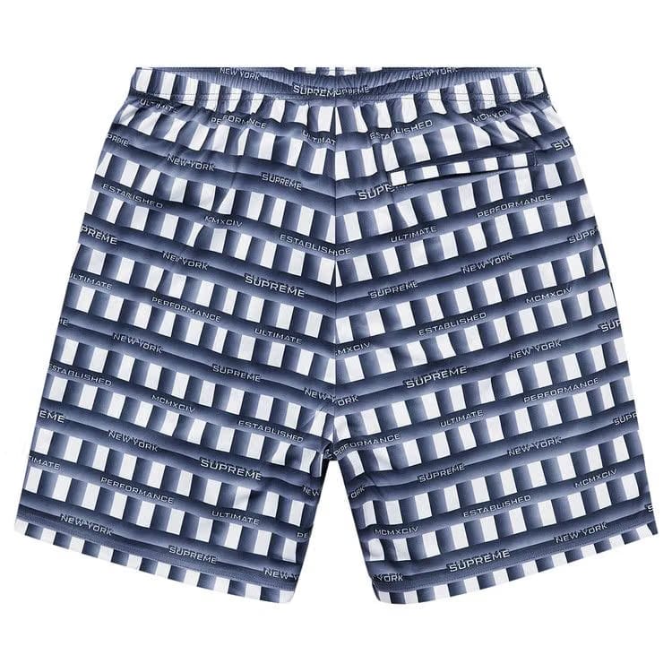 Supreme Grid Soccer Shorts Navy
