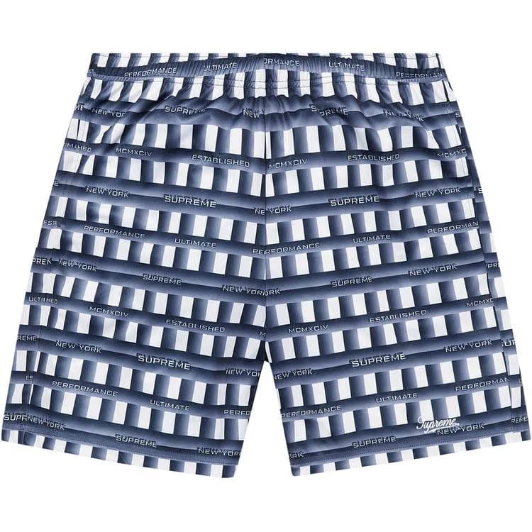 Supreme Grid Soccer Shorts Navy