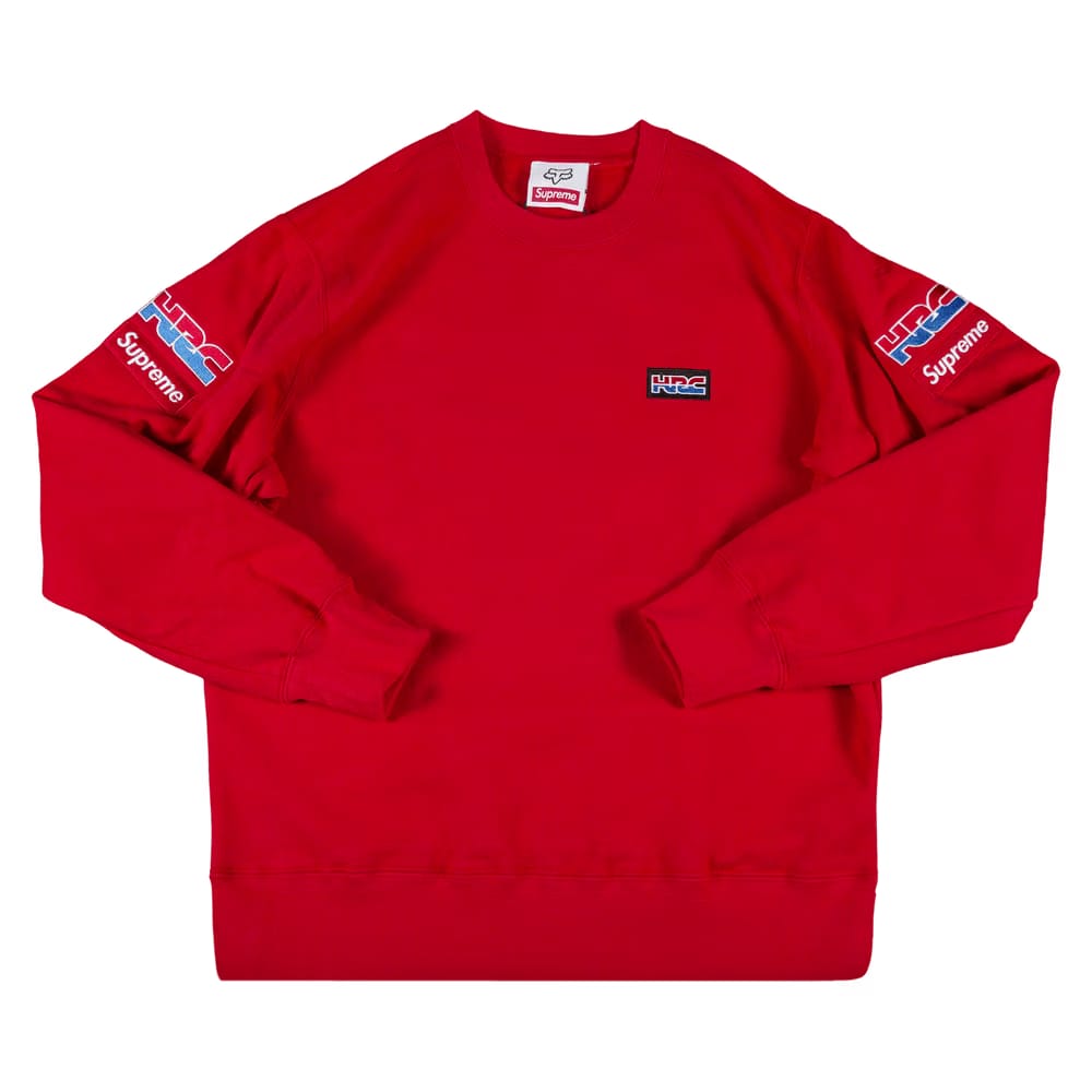Supreme x Honda Fox Racing Crewneck Red
