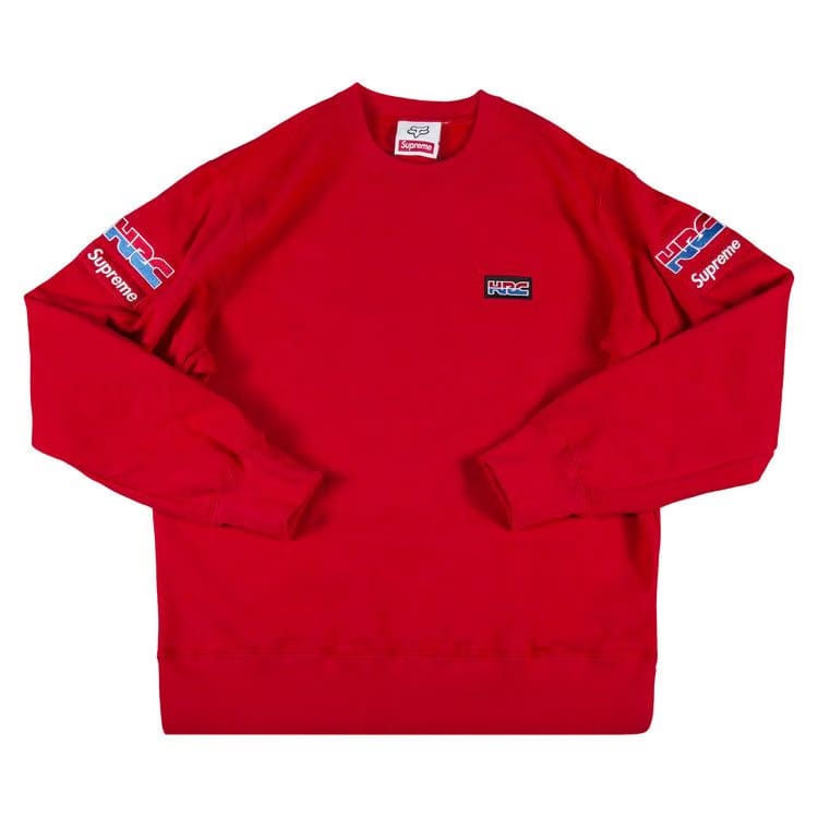 Supreme x Honda Fox Racing Crewneck Red