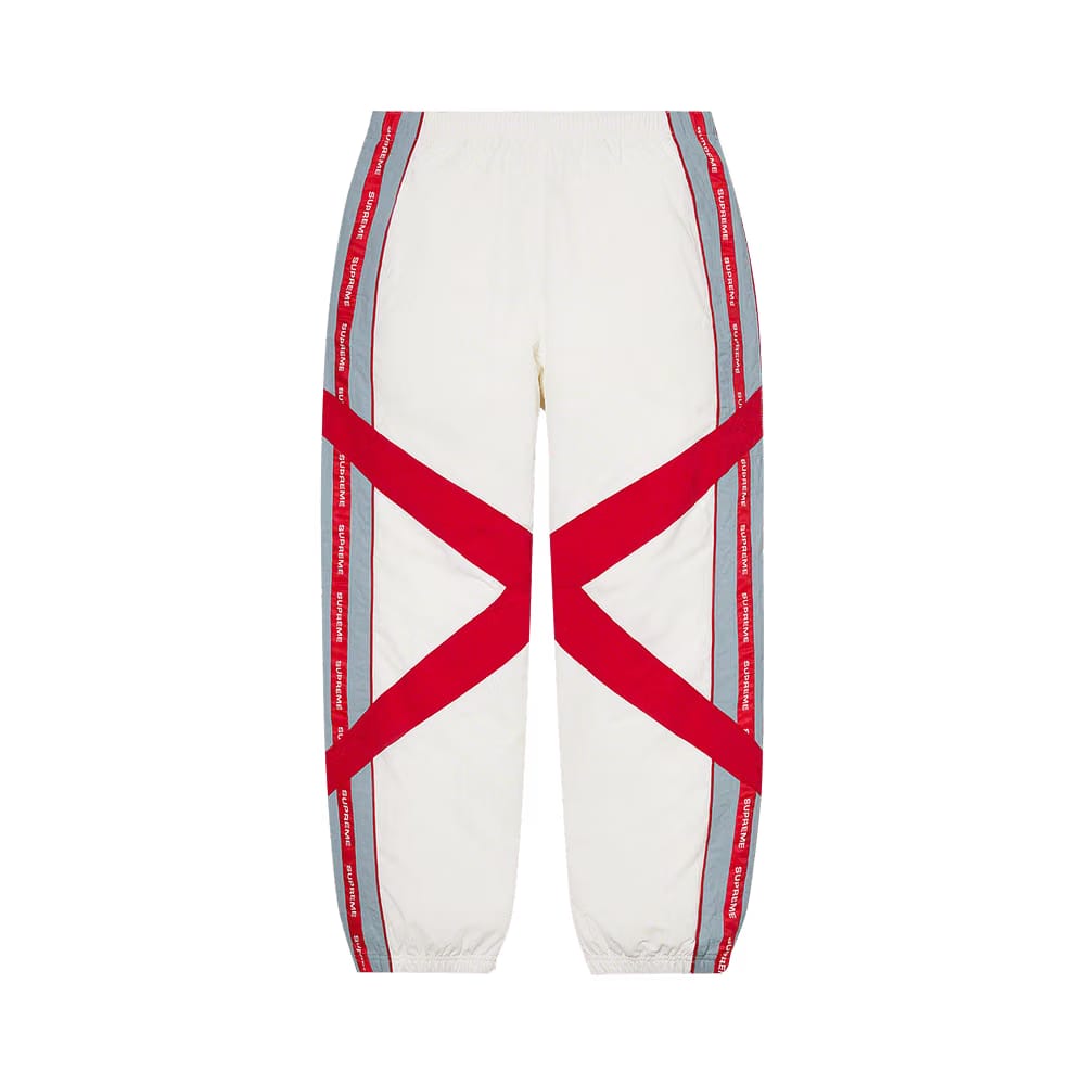 Supreme Cross Paneled Track Pant White