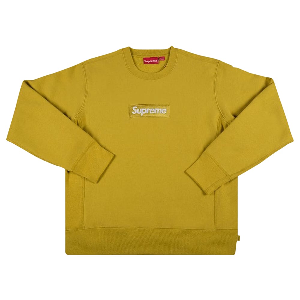 Supreme Box Logo Crewneck Mustard
