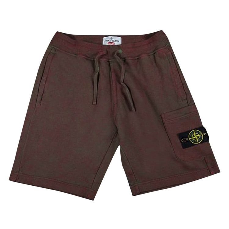 Supreme Stone Island Sweatshort Red
