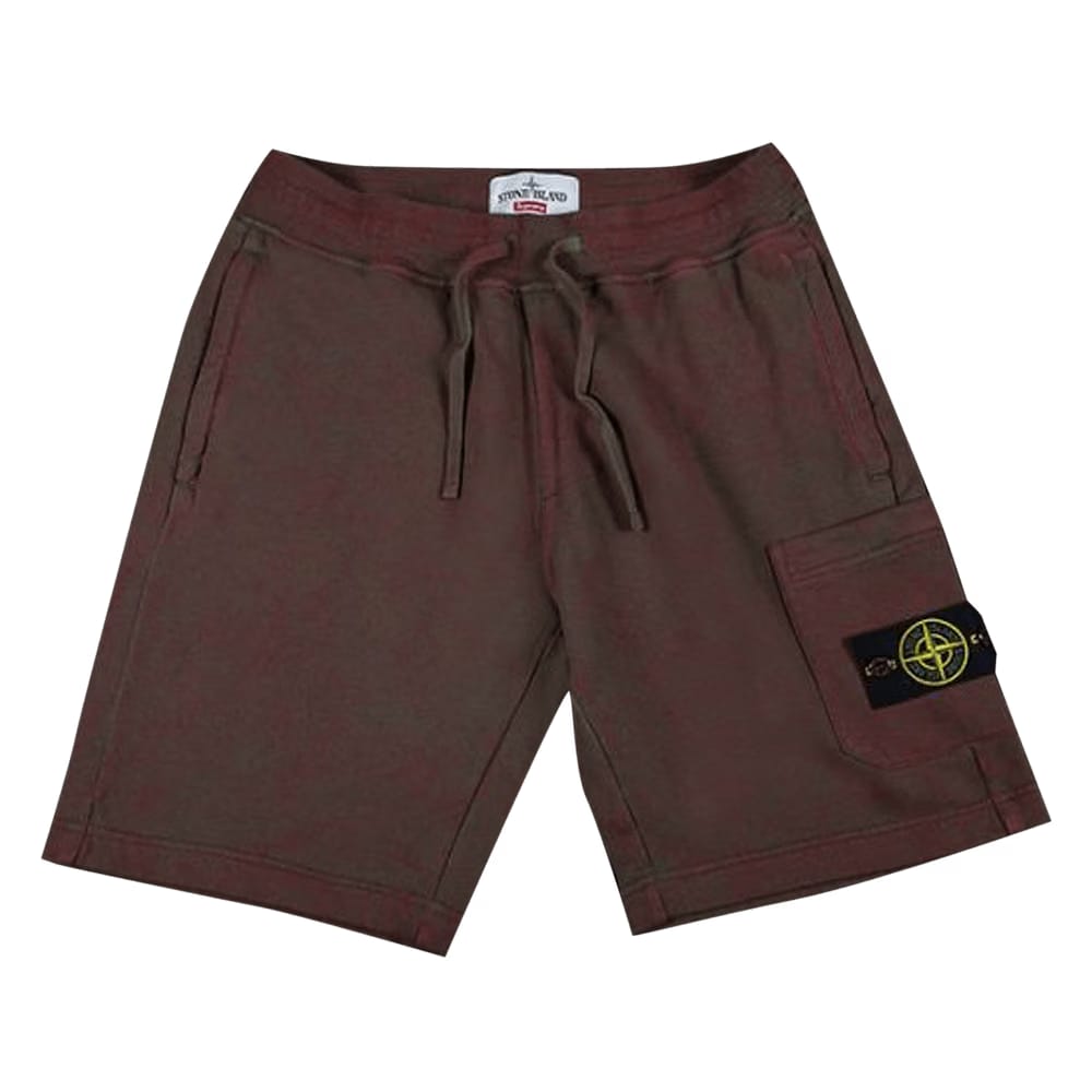 Supreme Stone Island Sweatshort Red