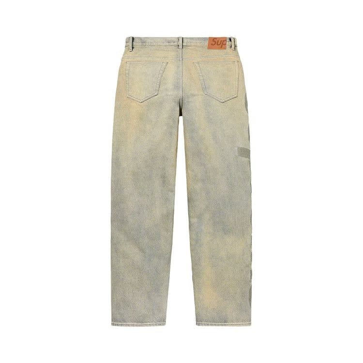 Supreme Inset Logo Jean Dirty