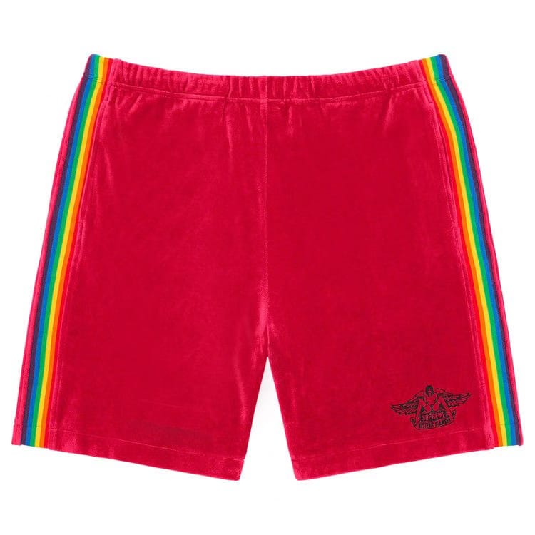 Supreme x Hysteric Glamour Velour Shorts Dusty Red