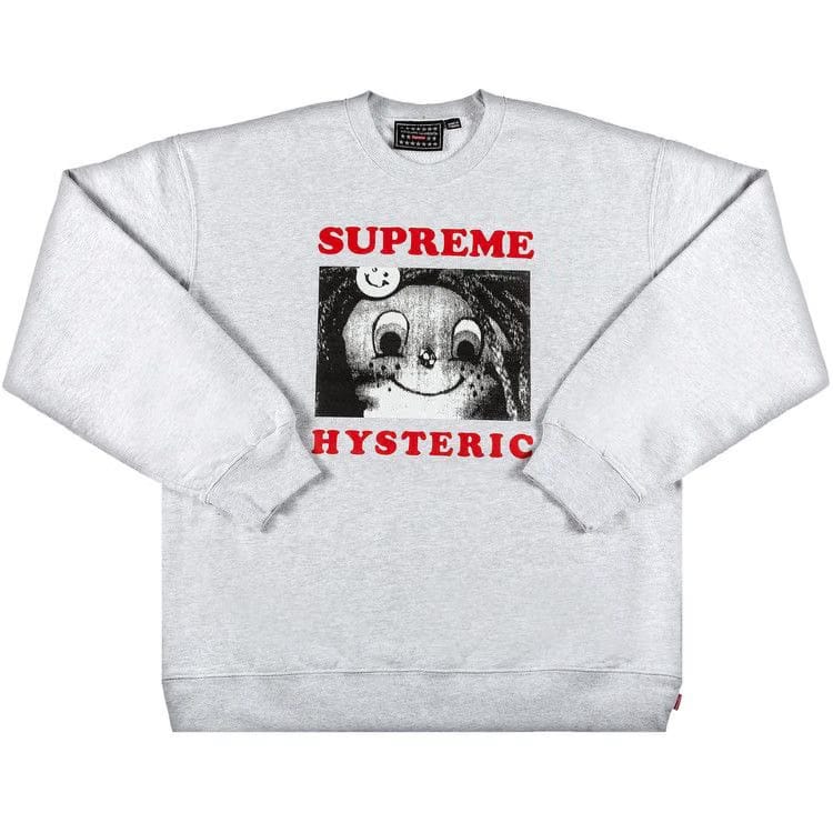 Supreme x Hysteric Glamour Crewneck Ash Grey