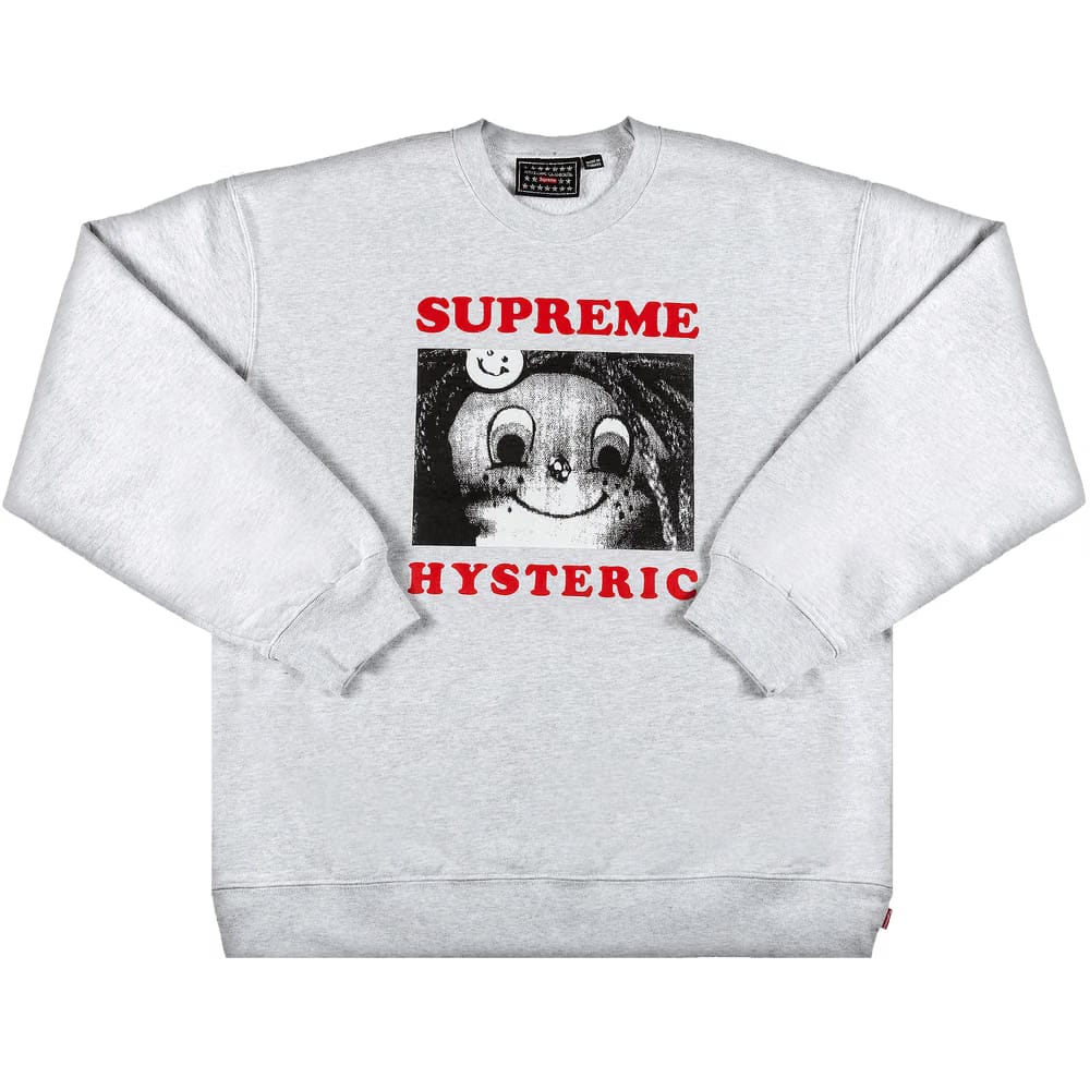 Supreme x Hysteric Glamour Crewneck Ash Grey