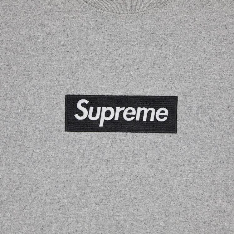 Supreme Box Logo Crewneck Heather Grey