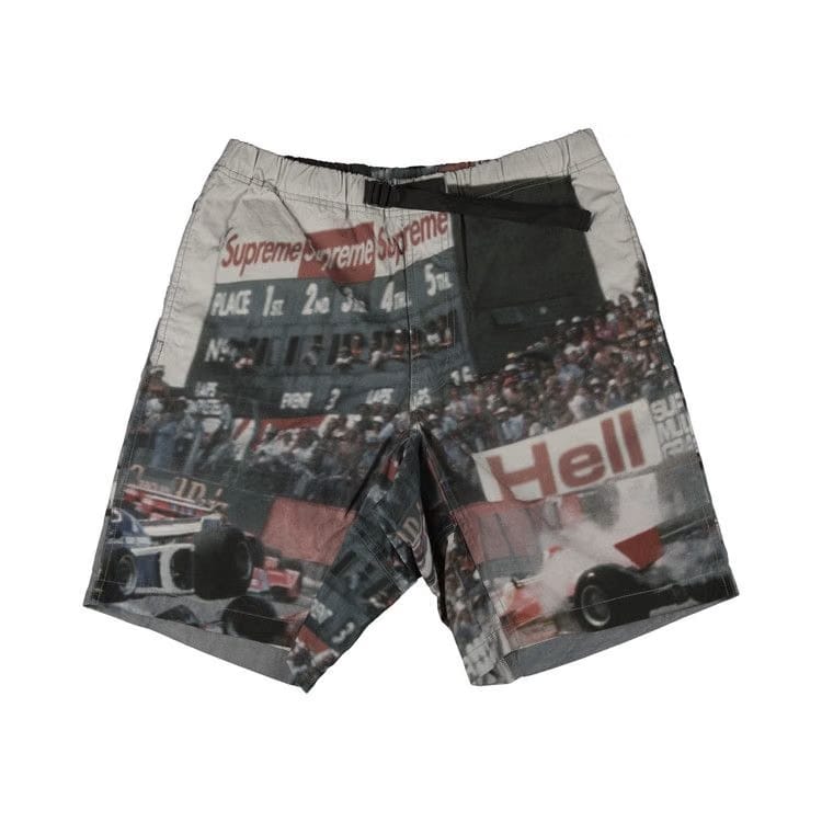 Supreme Grand Prix Belted Shorts Multi