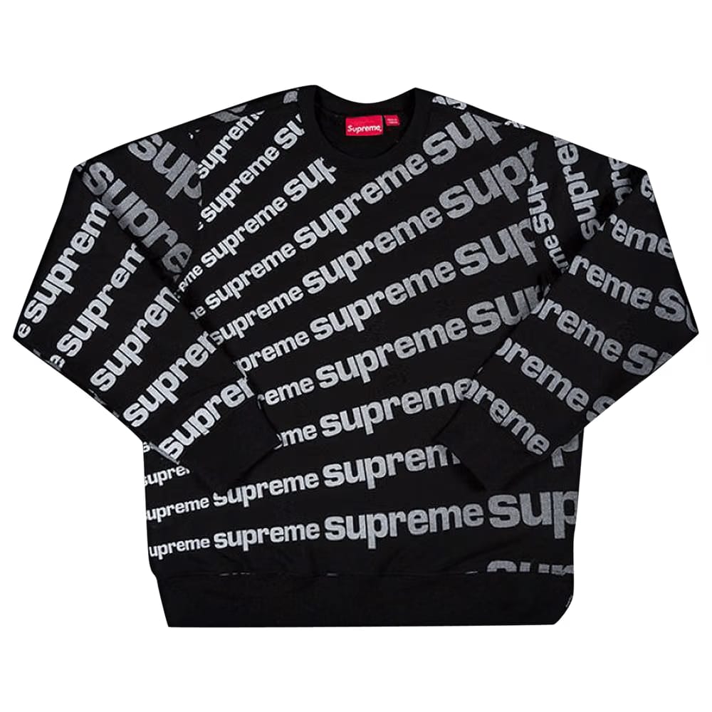 Supreme Radial Crewneck Black