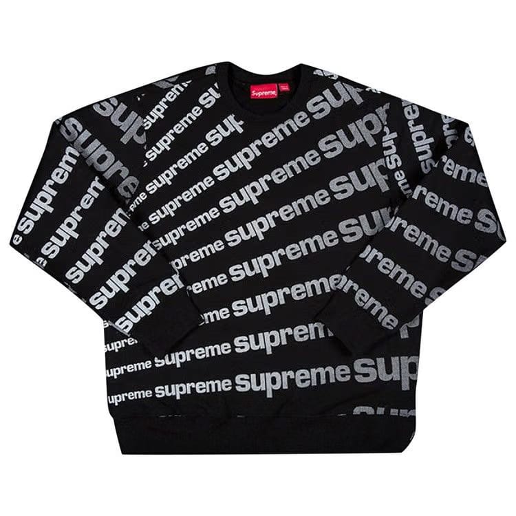 Supreme Radial Crewneck Black