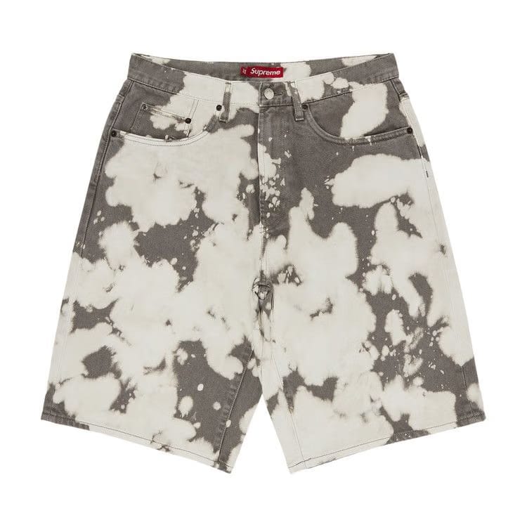 Supreme Baggy Denim Shorts Bleached