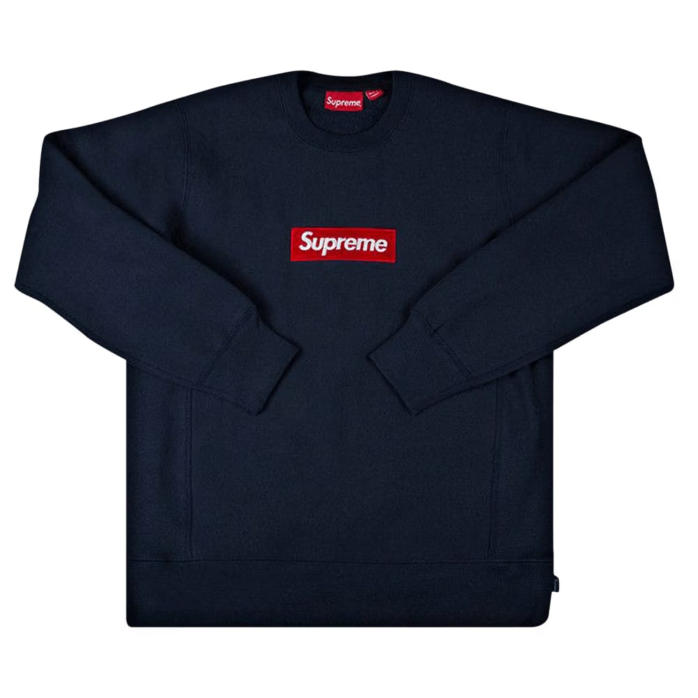 Supreme Box Logo Crewneck Navy