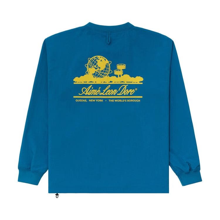 Aimé Leon Dore Unisphere Crewneck Pullover Mediterranean Blue