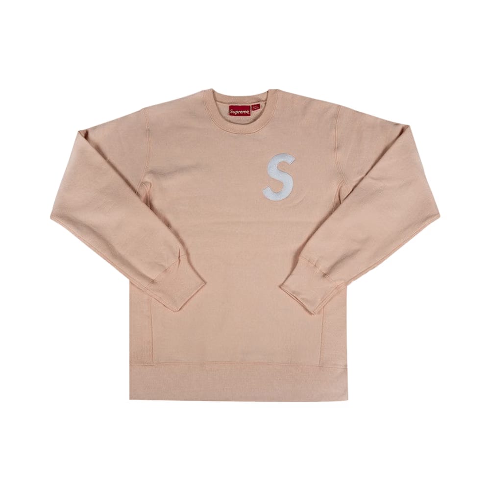 Supreme S Logo Crewneck Peach