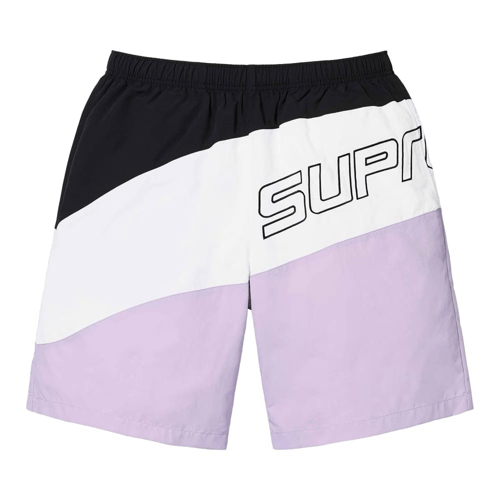 Supreme Curve Nylon Shorts Light Purple