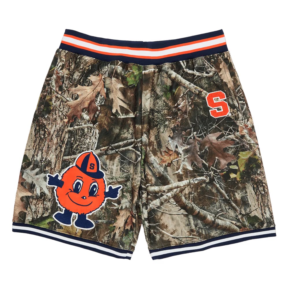 Supreme x Mitchell & Ness NCAA Basketball Shorts TrueTimber Kanati Camo
