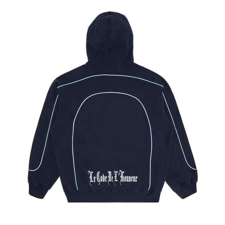 Supreme Curve Piping Hoodie Navy