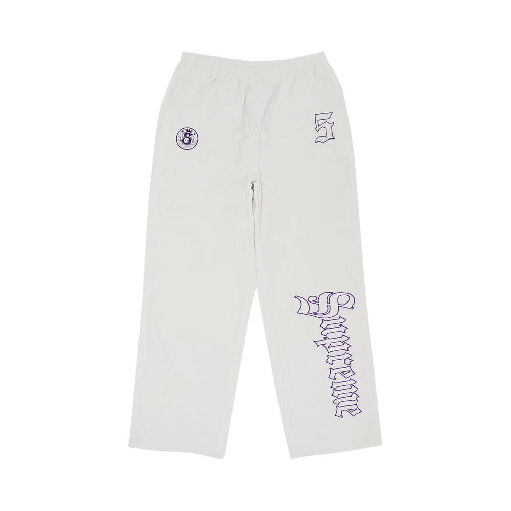 Supreme Old English Track Pant White