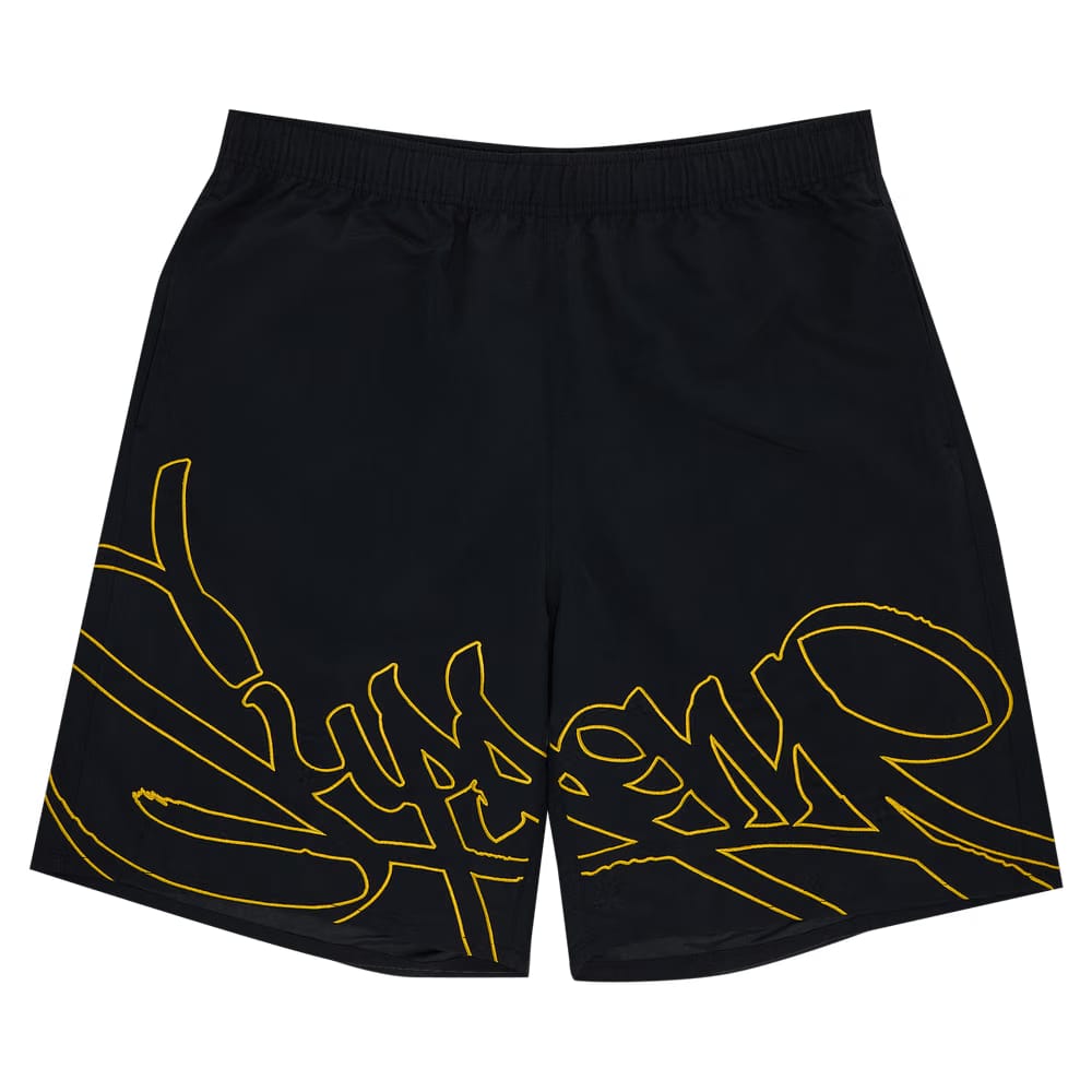 Supreme Tag Water Shorts Black