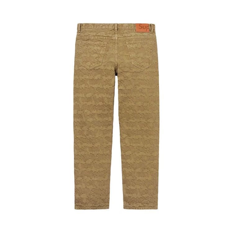 Supreme Fat Tip Jacquard Regular Jean Olive
