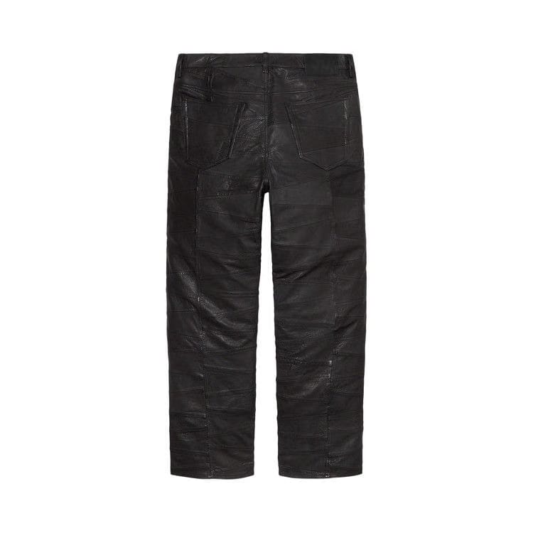 Supreme Patchwork Leather 5-Pocket Jean Black
