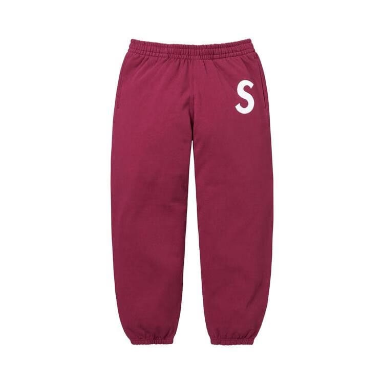 Supreme S Logo Sweatpant Raspberry