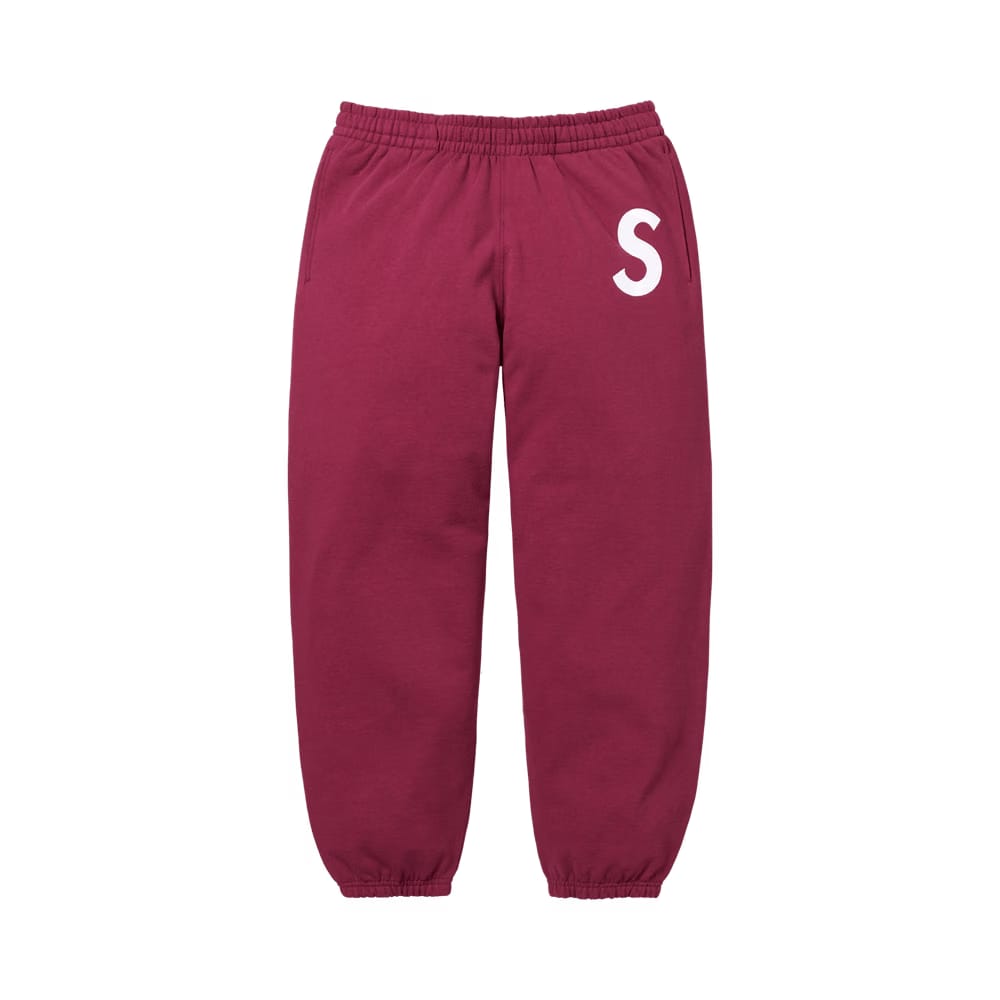 Supreme S Logo Sweatpant Raspberry