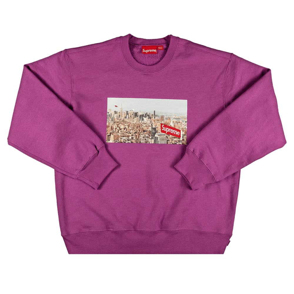 Supreme Aerial Crewneck Bright Purple