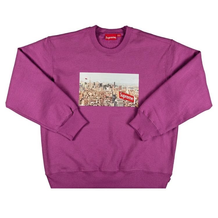Supreme Aerial Crewneck Bright Purple