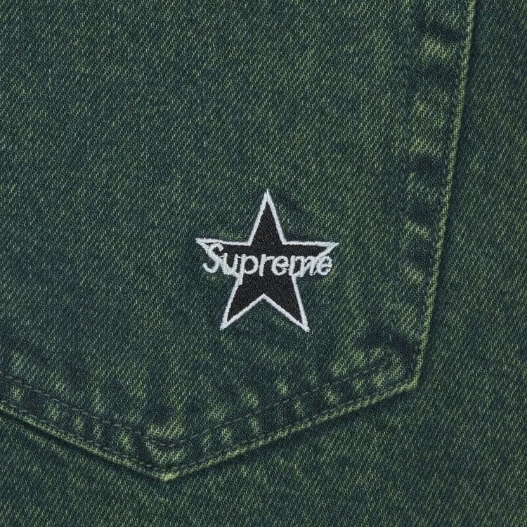 Supreme Regular Jean Overdyed Green