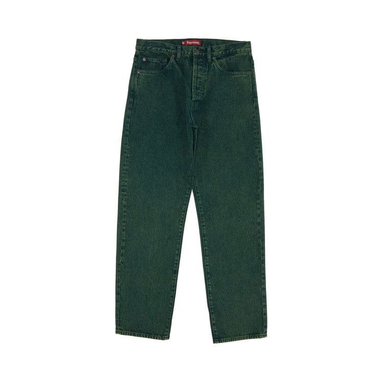 Supreme Regular Jean Overdyed Green