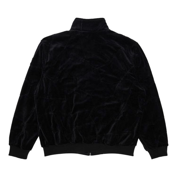 Supreme Patchwork Velour Track Jacket Black