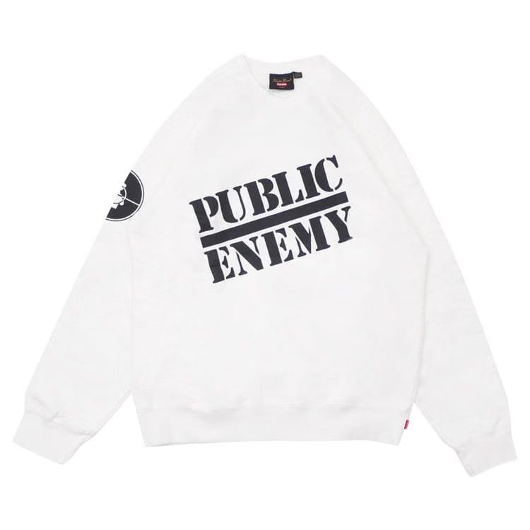 Supreme x Undercover x Public Enemy Crewneck Sweatshirt White