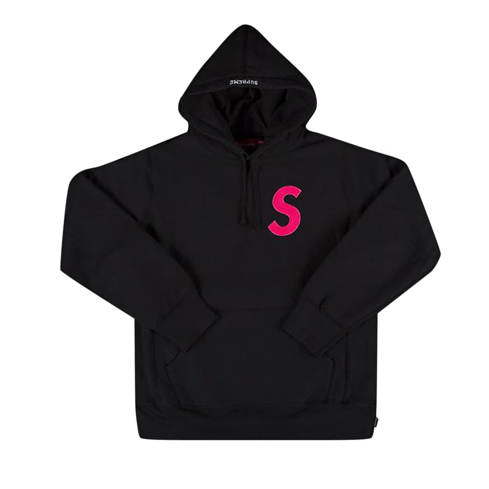 Supreme S Logo Hoodie Black