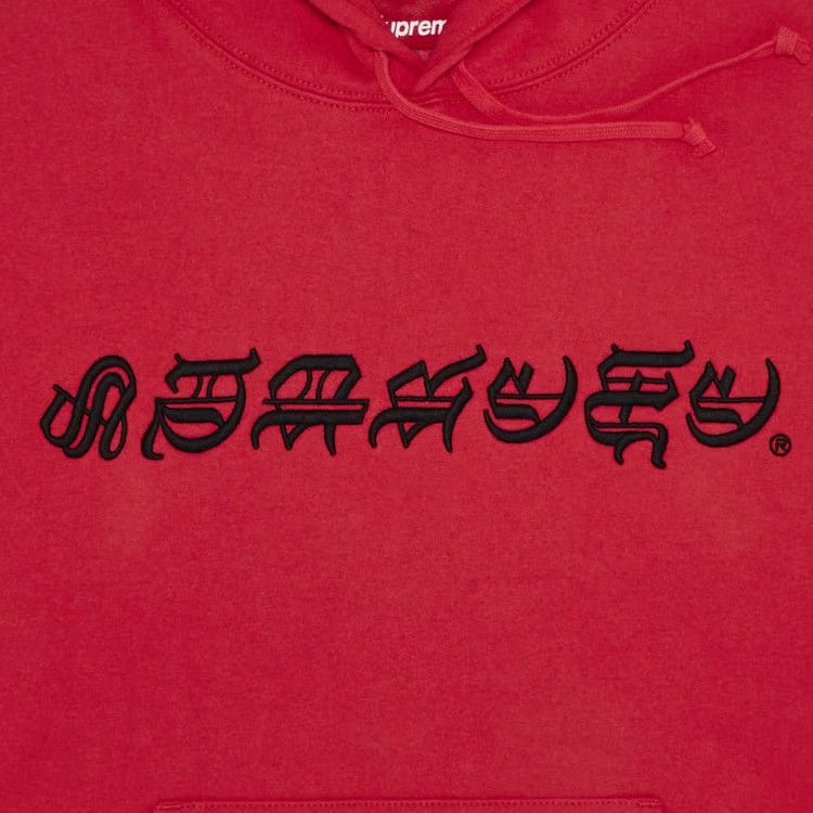Supreme Blackletter Hoodie Watermelon