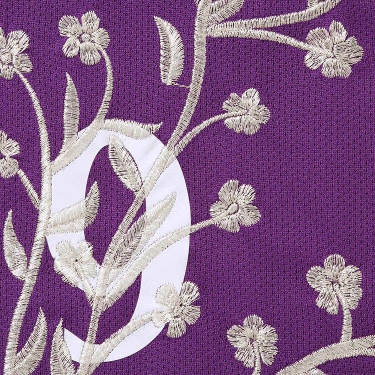 Supreme Floral Soccer Shorts Purple