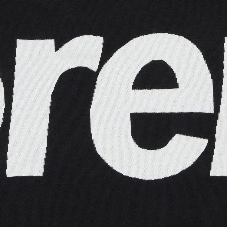 Supreme Big Logo Jacquard Hoodie Black