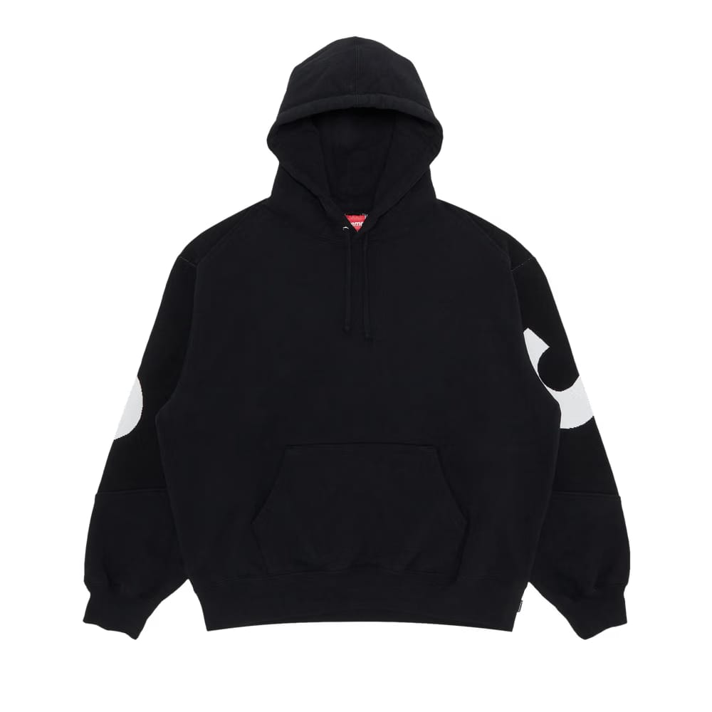 Supreme Big Logo Jacquard Hoodie Black