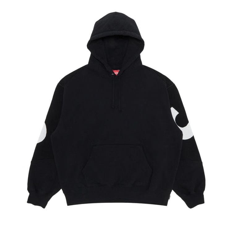 Supreme Big Logo Jacquard Hoodie Black