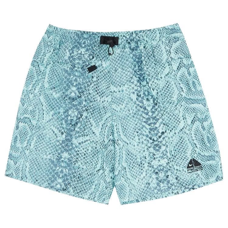 Supreme x Nike ACG Nylon Trail Shorts Mint Snakeskin