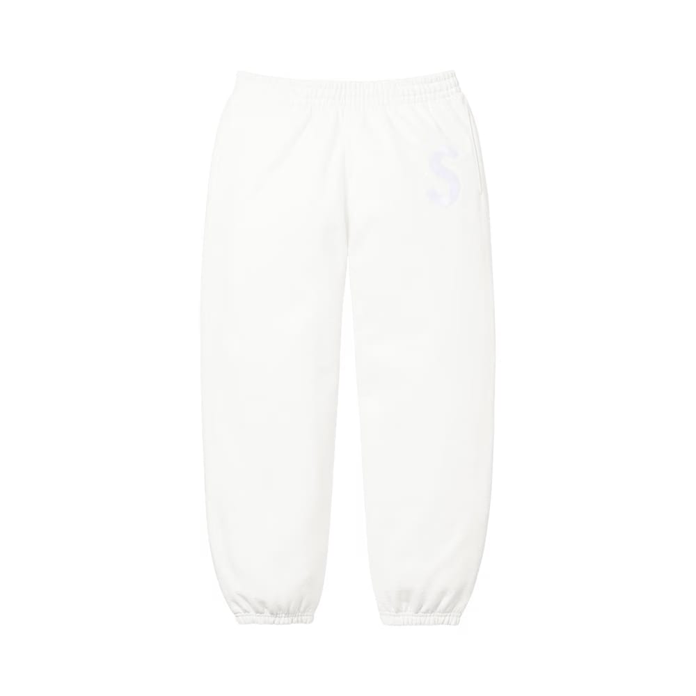 Supreme S Logo Sweatpant White