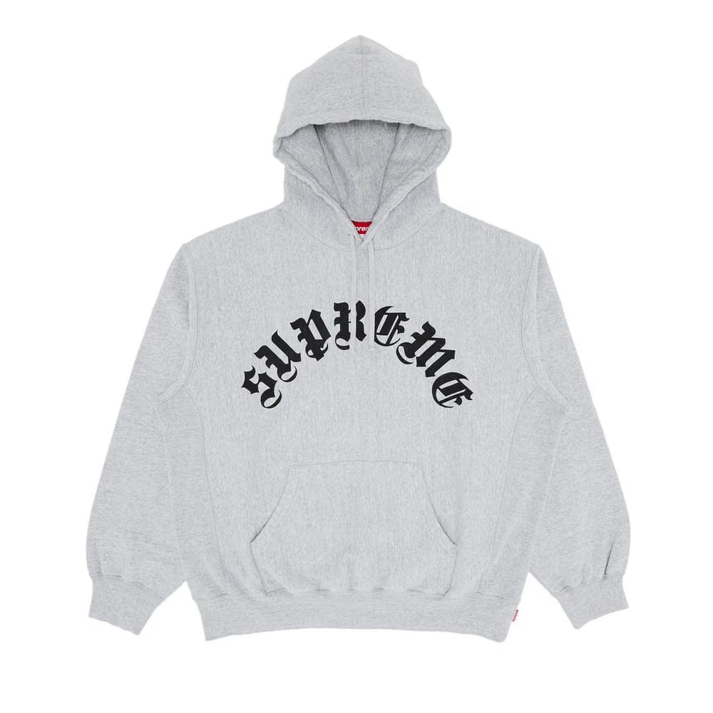 Supreme Printed Arc Hoodie Heather Grey