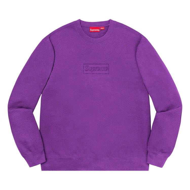 Supreme Cutout Logo Crewneck Violet