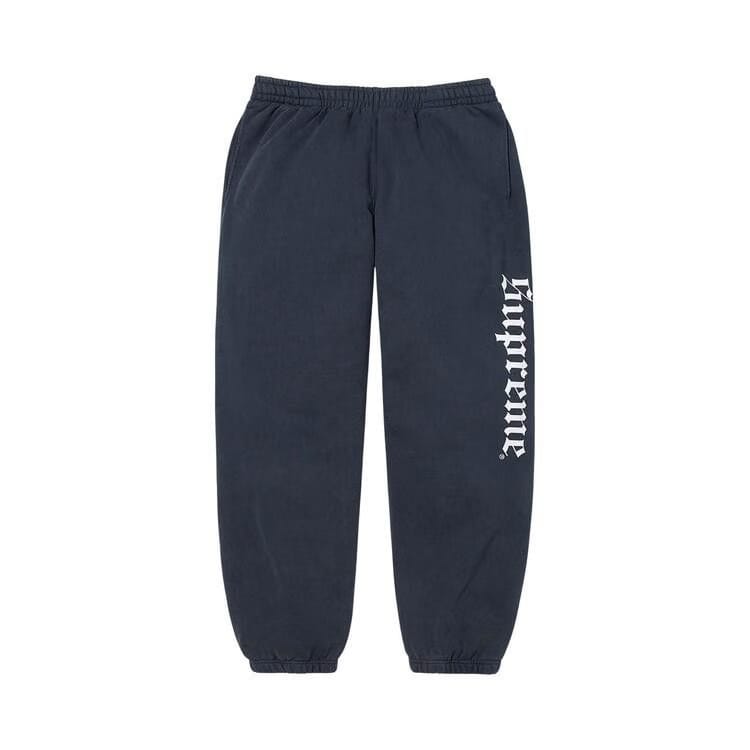 Supreme Washed Old English Sweatpant Navy